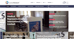 Desktop Screenshot of careerbiotech.com
