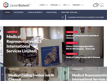 Tablet Screenshot of careerbiotech.com